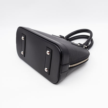 Alma BB Black Epi Leather