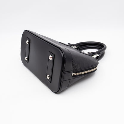 Alma BB Black Epi Leather