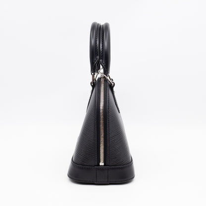 Alma BB Black Epi Leather