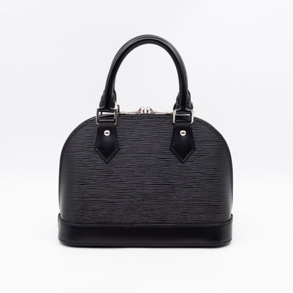 Alma BB Black Epi Leather