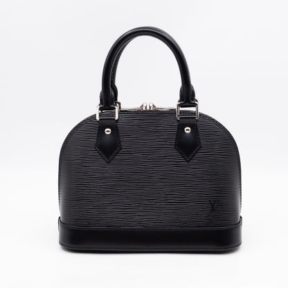 Alma BB Black Epi Leather