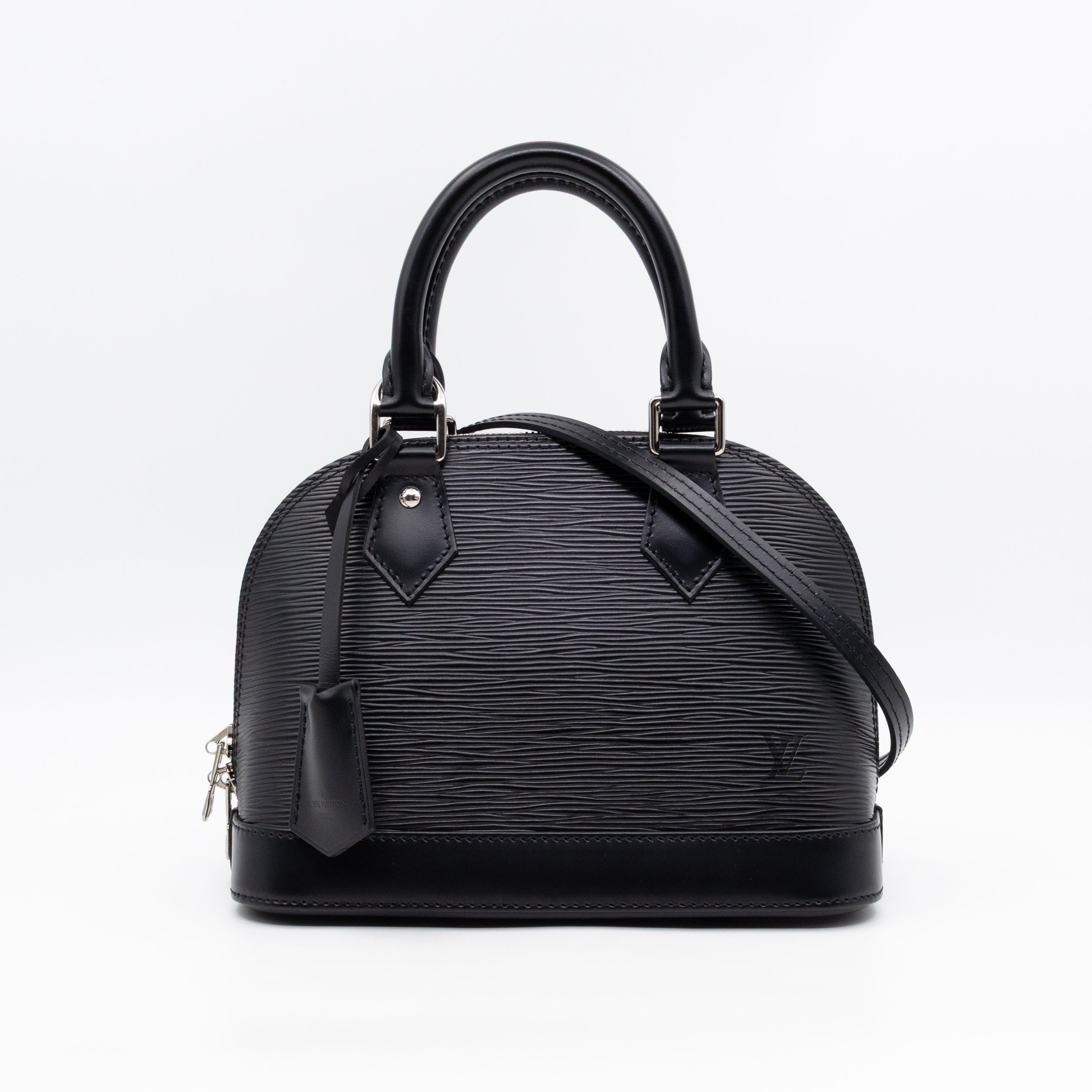 Alma BB Black Epi Leather