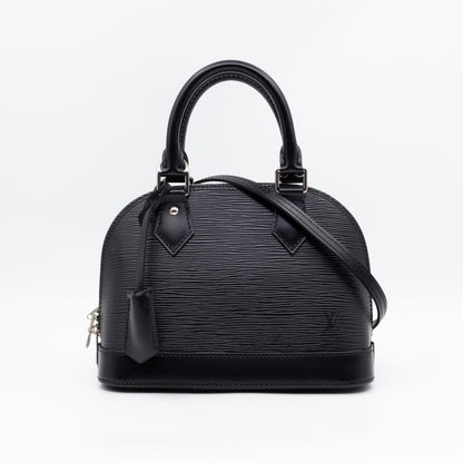 Alma BB Black Epi Leather
