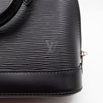Alma BB Black Epi Leather