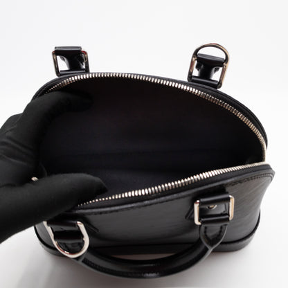Alma BB Black Epi Leather