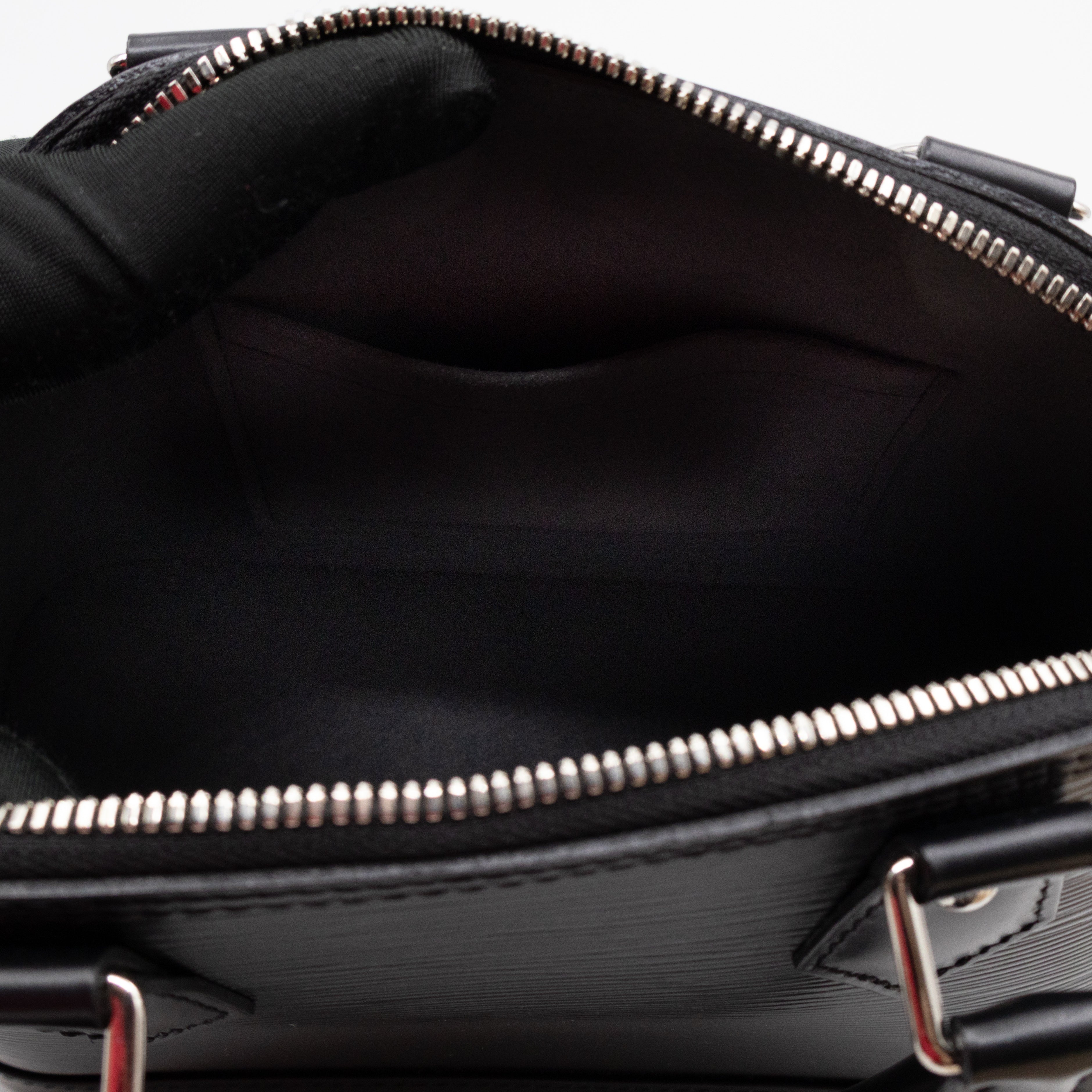 Alma BB Black Epi Leather