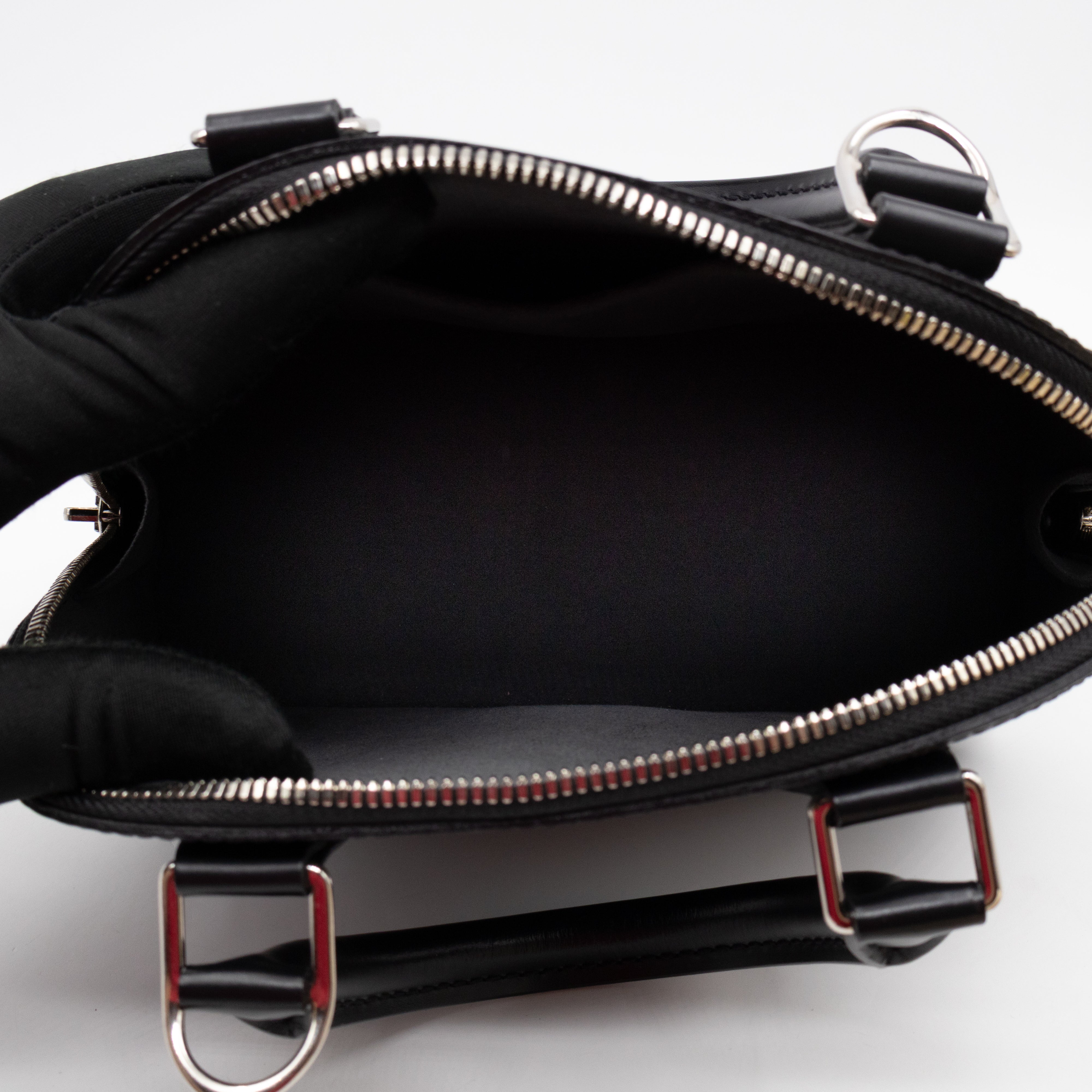 Alma BB Black Epi Leather