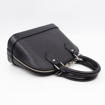 Alma BB Black Epi Leather