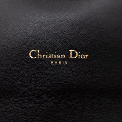 Dioraddict Wallet on Chain Black Leather