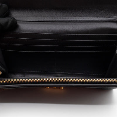 Dioraddict Wallet on Chain Black Leather