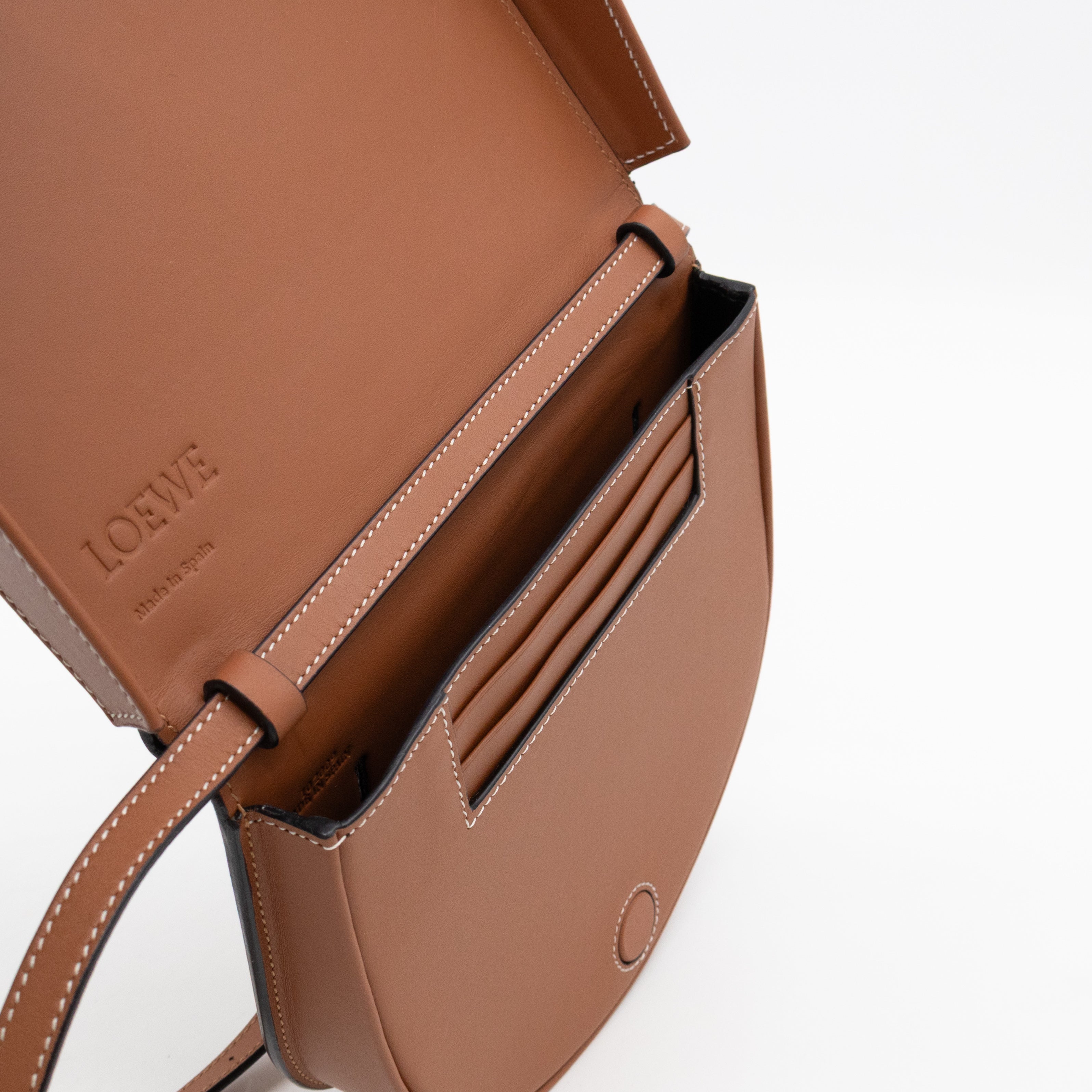 Heel Bag Brown Leather