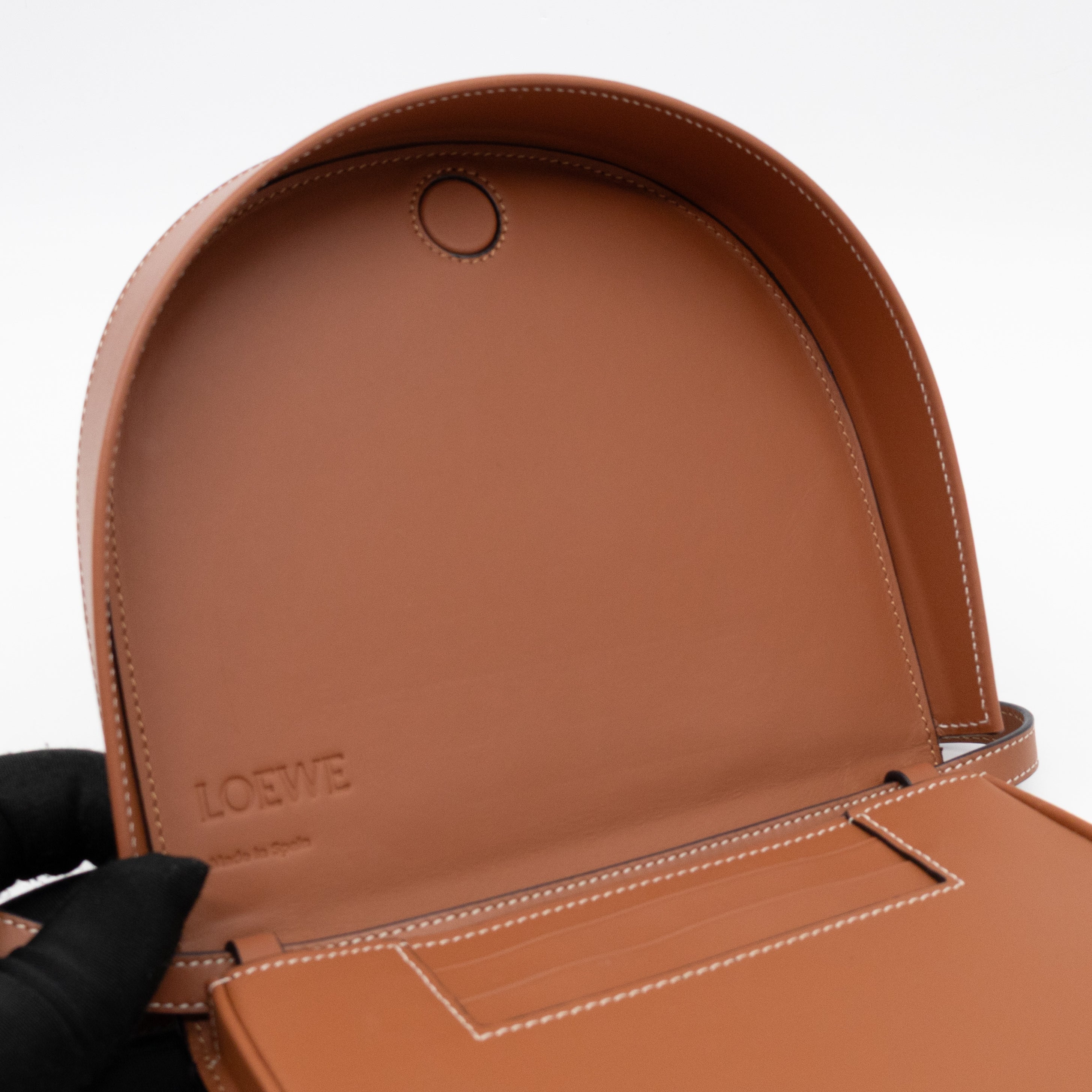 Heel Bag Brown Leather