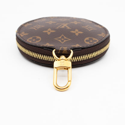 Round Coin Purse Monogram