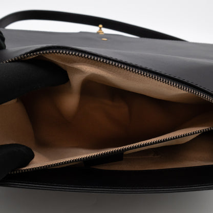 GG Marmont Large Flap Shoulder Bag Black Leather