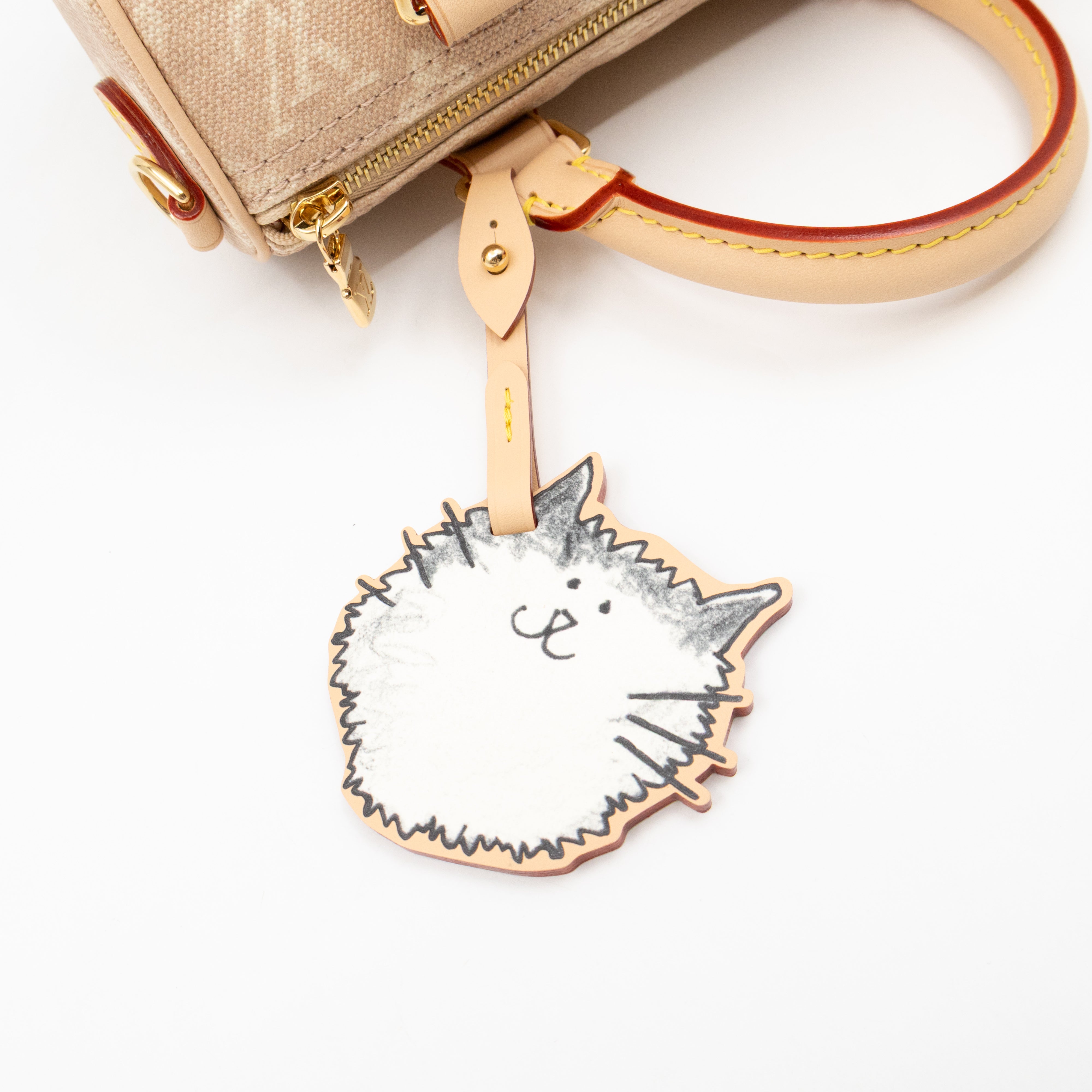 Speedy 20 Bandouliere Meowgram Canvas