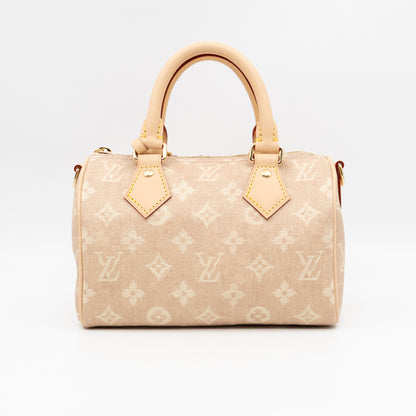 Speedy 20 Bandouliere Meowgram Canvas