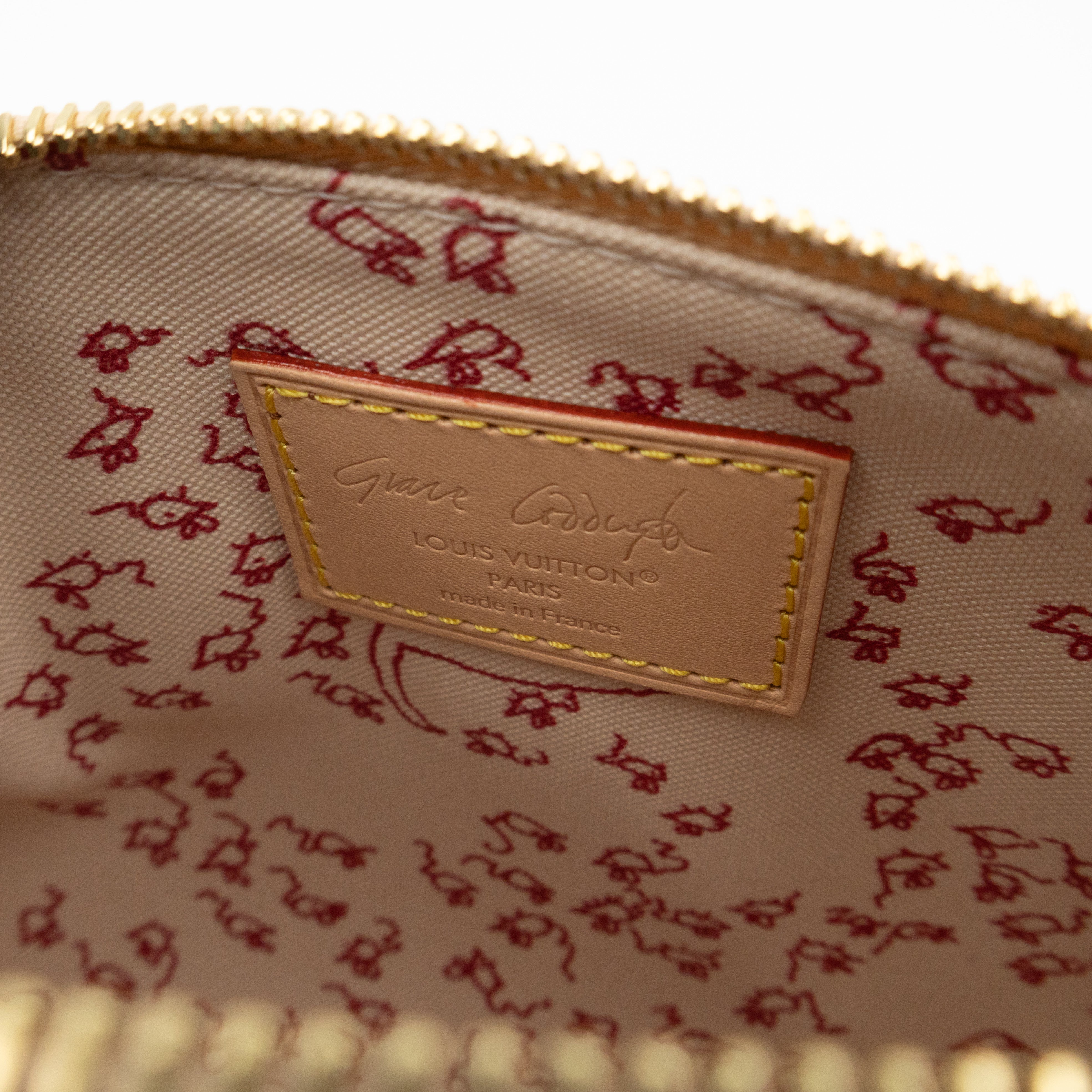 Speedy 20 Bandouliere Meowgram Canvas