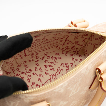 Speedy 20 Bandouliere Meowgram Canvas