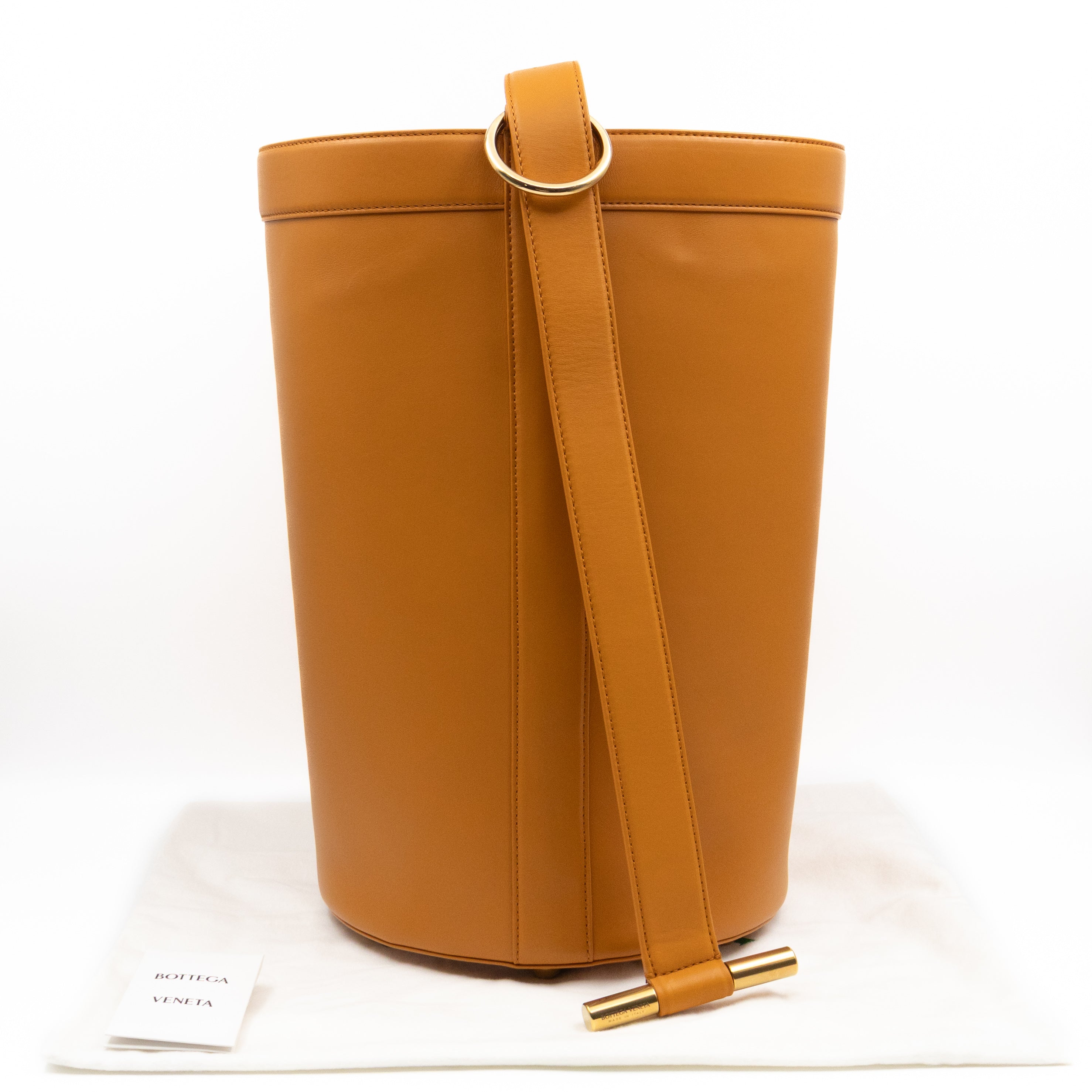 JJ Large Bucket Brown Leather