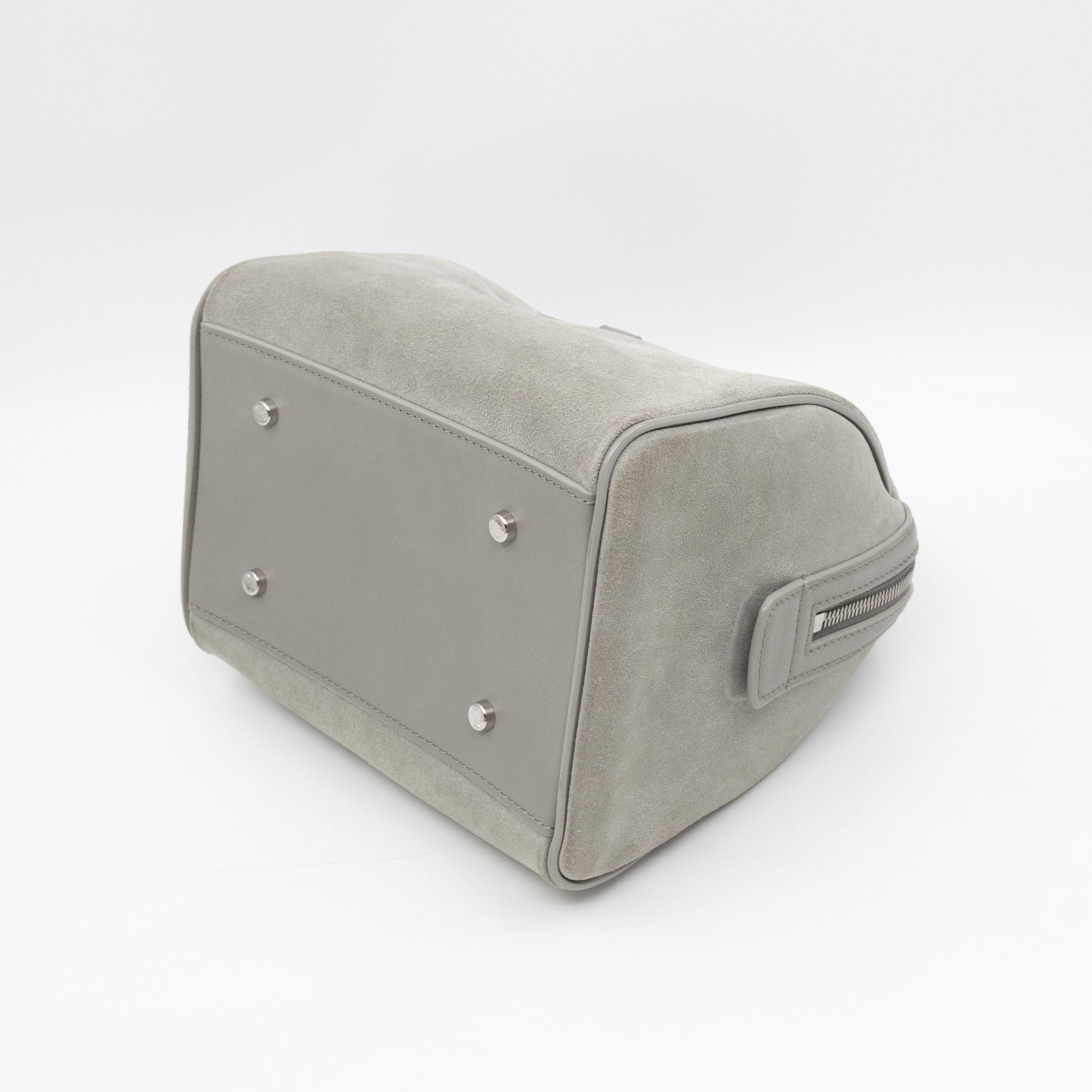Illusion Speedy Cube PM Grey Suede Leather