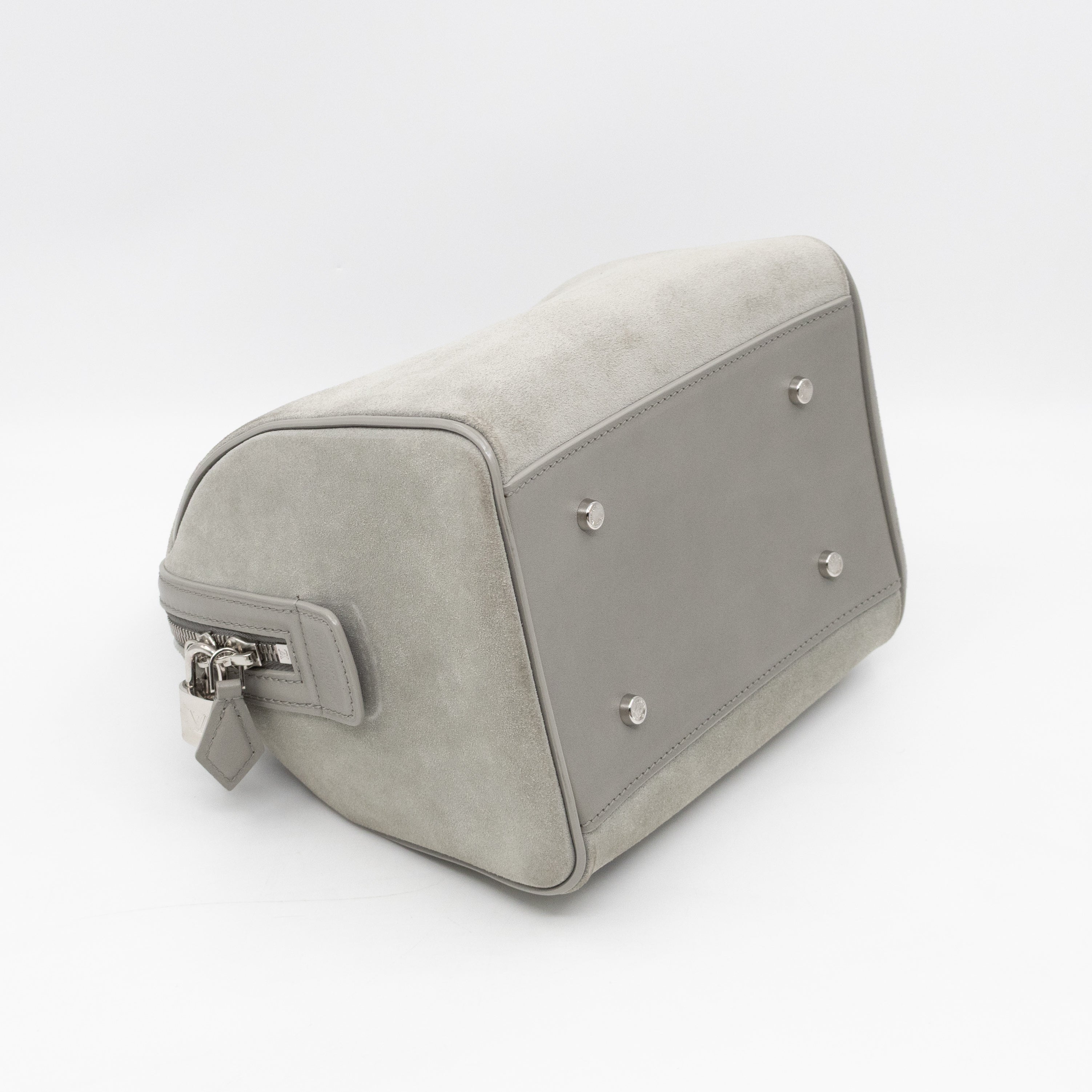Illusion Speedy Cube PM Grey Suede Leather