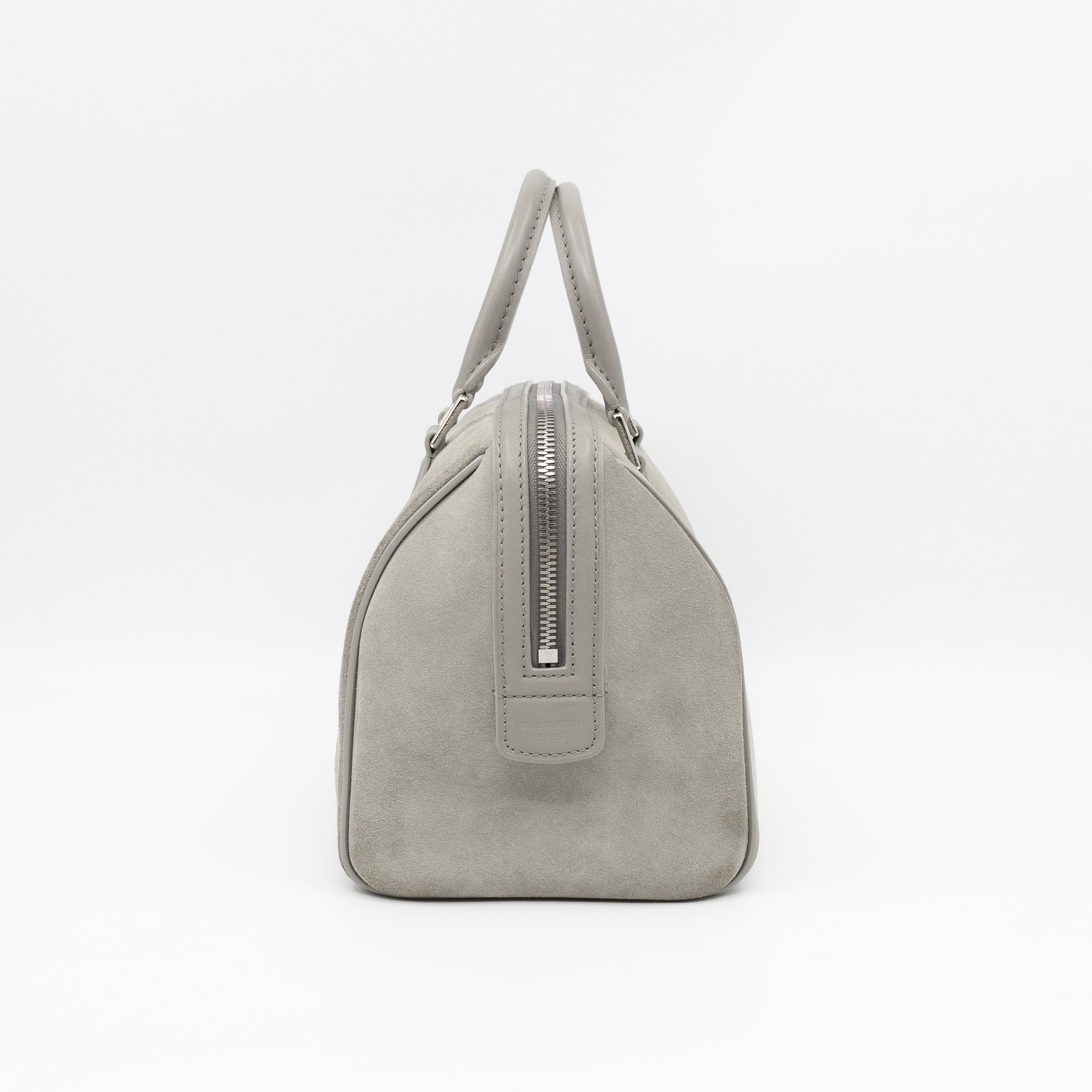 Illusion Speedy Cube PM Grey Suede Leather