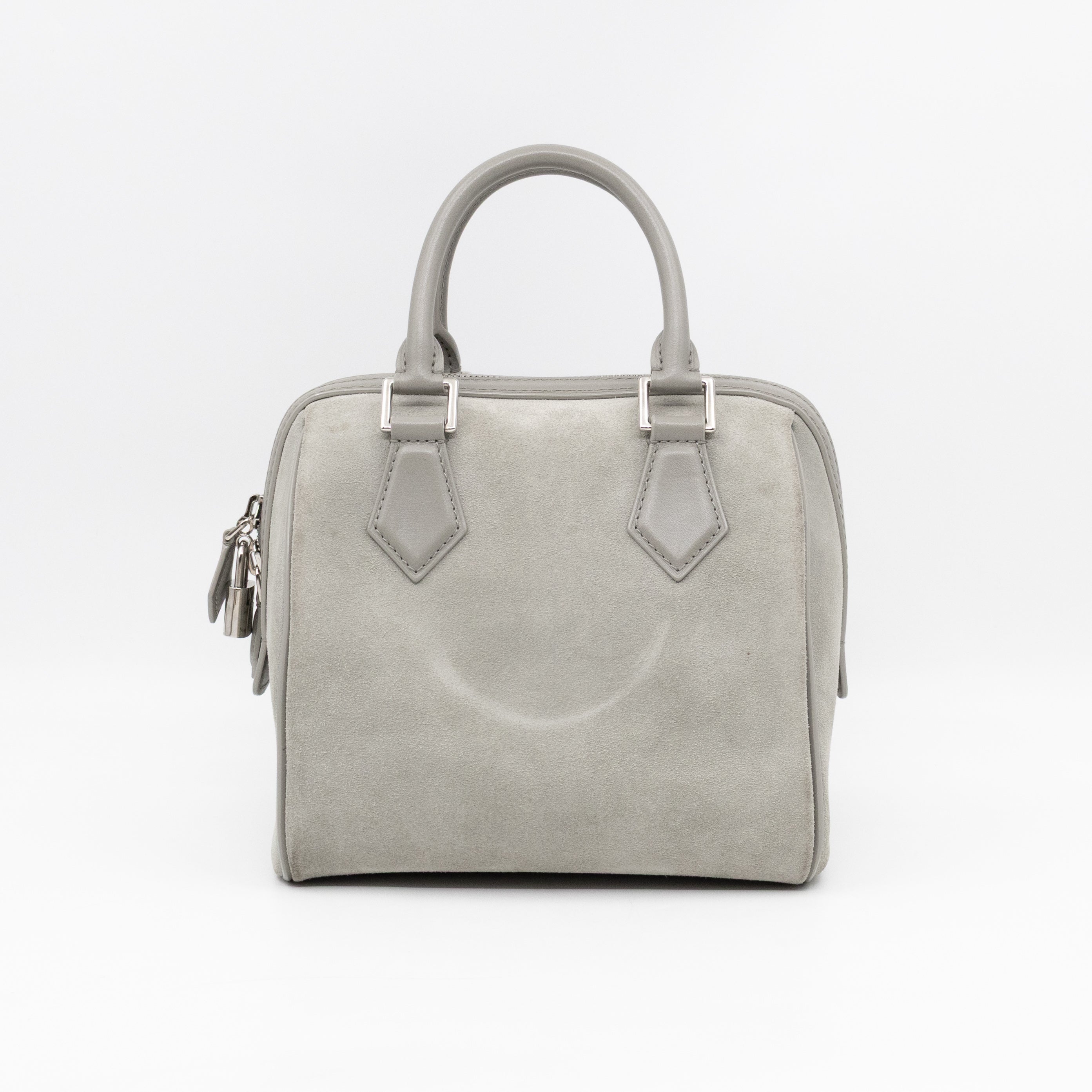 Illusion Speedy Cube PM Grey Suede Leather