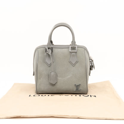 Illusion Speedy Cube PM Grey Suede Leather