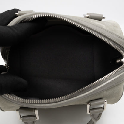 Illusion Speedy Cube PM Grey Suede Leather