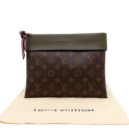 Tuileries Pochette Monogram Khaki Leather