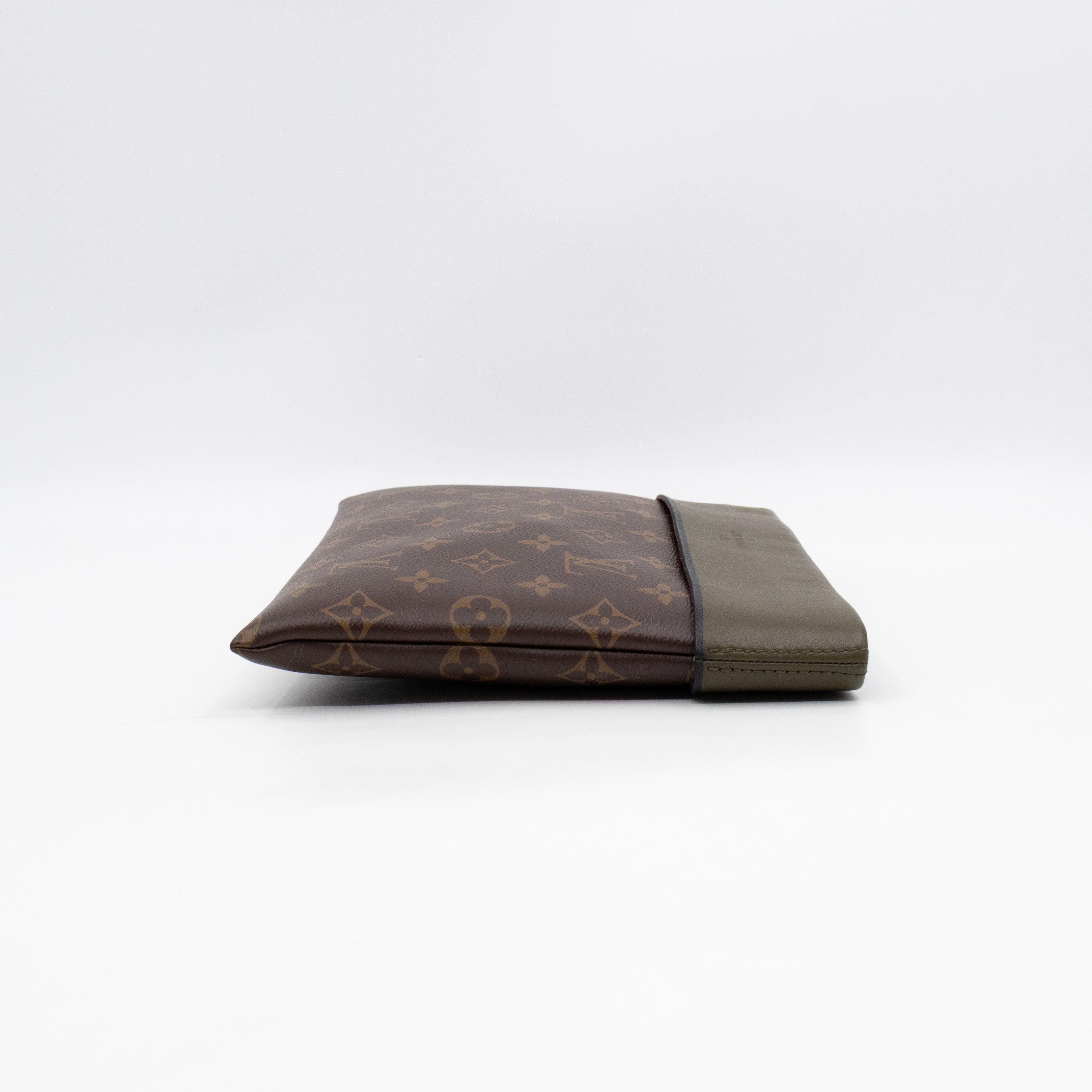 Tuileries Pochette Monogram Khaki Leather