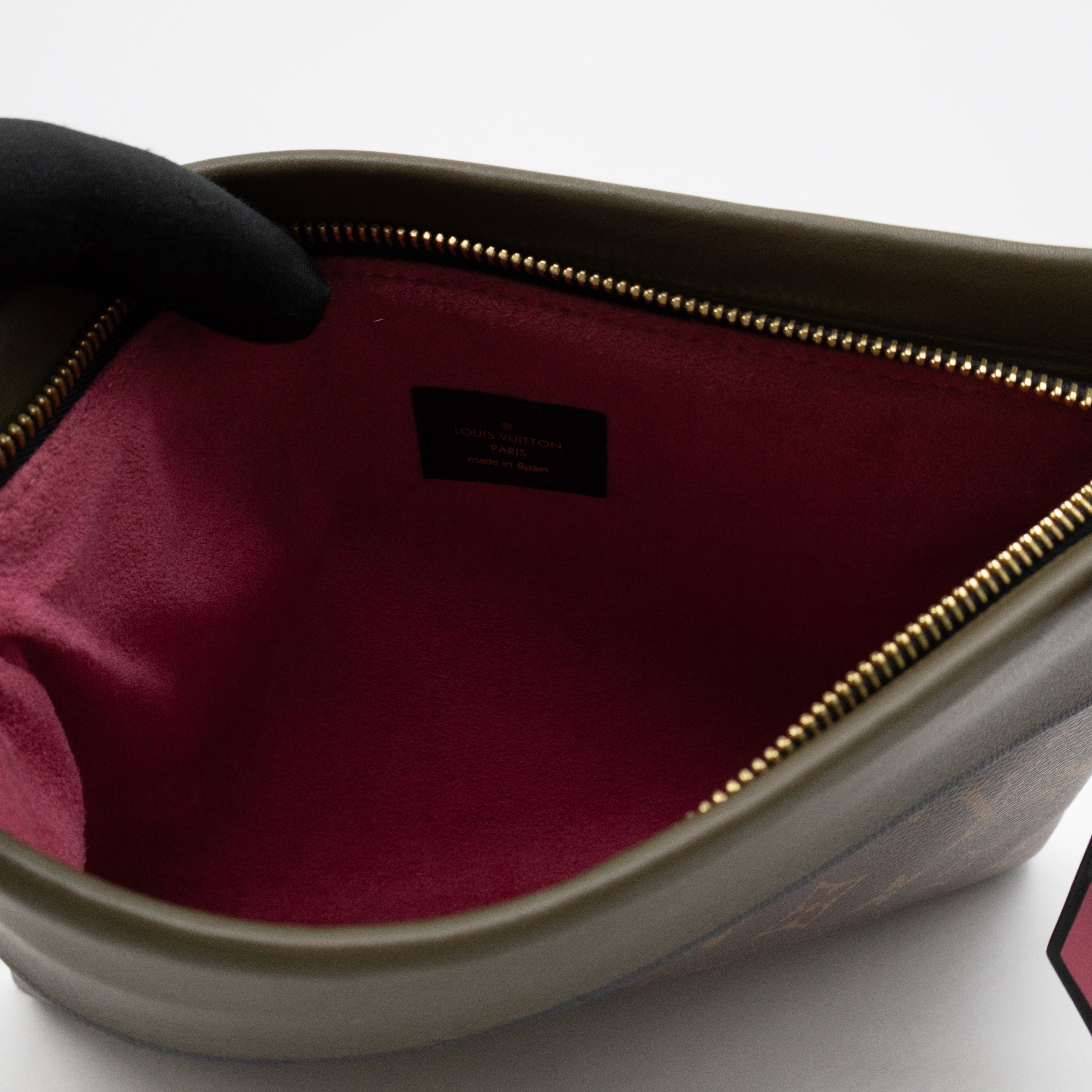 Tuileries Pochette Monogram Khaki Leather