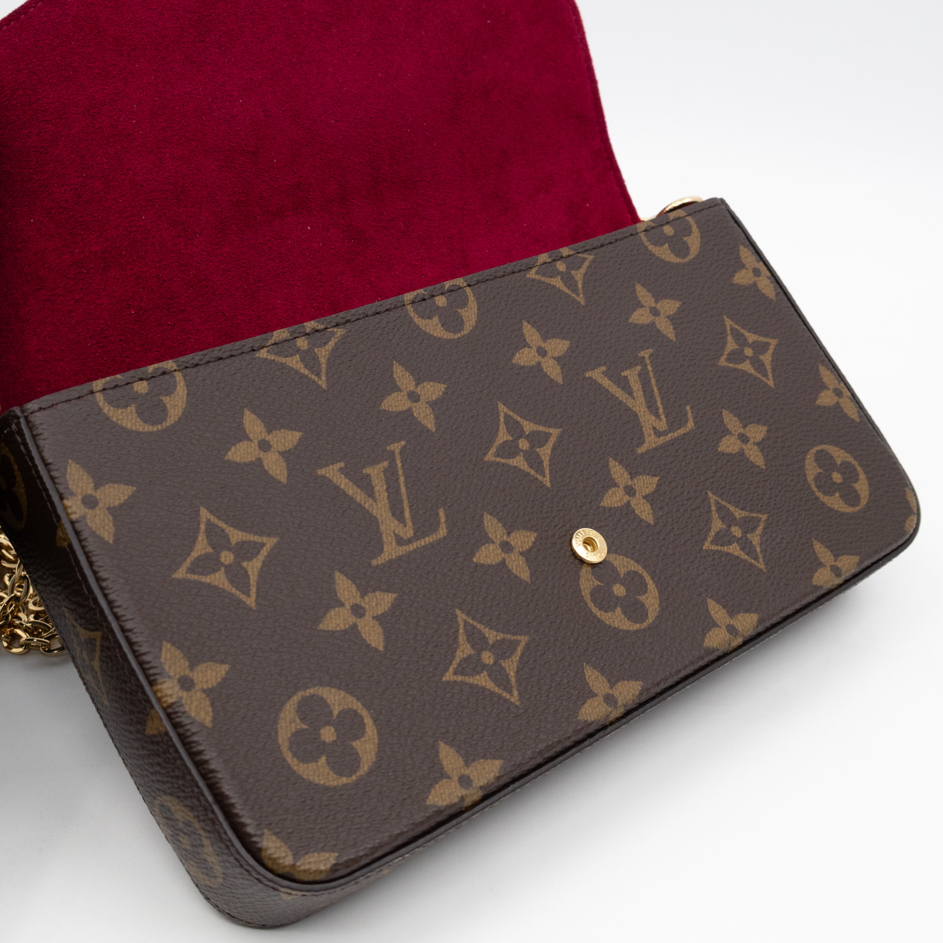 Pochette Felicie Monogram Fuchsia