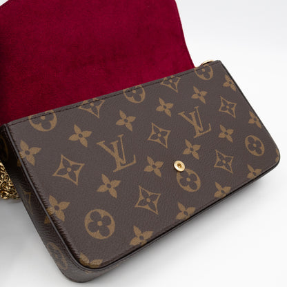 Pochette Felicie Monogram Fuchsia