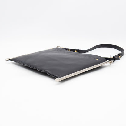 Roy Medium Crossbody Bag Black Leather