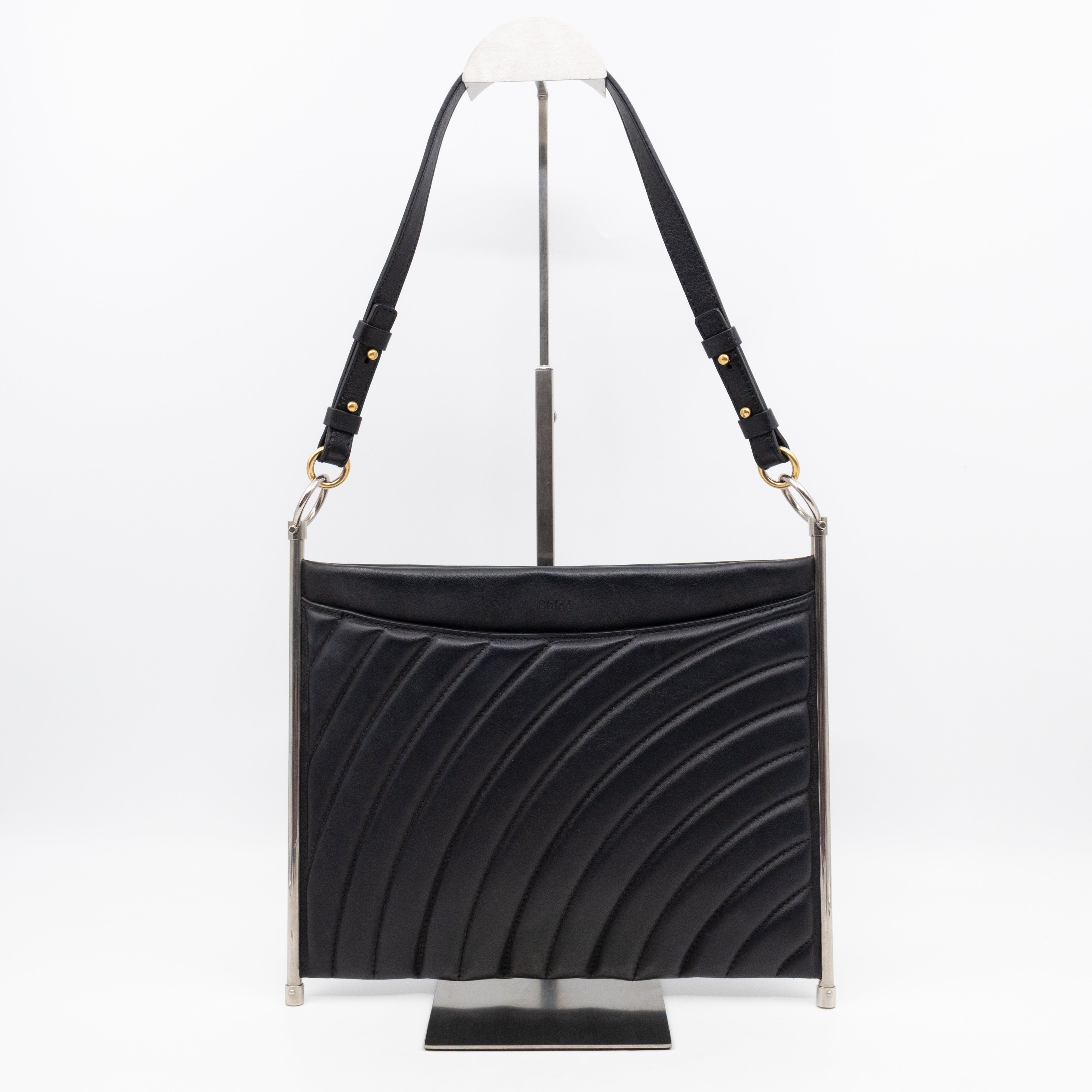 Roy Medium Crossbody Bag Black Leather