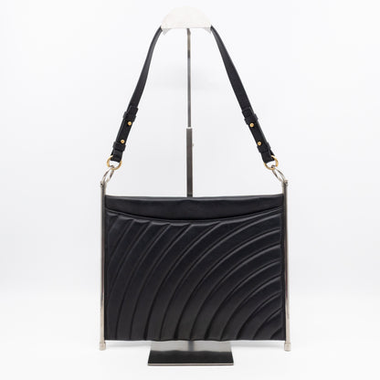 Roy Medium Crossbody Bag Black Leather