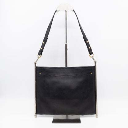 Roy Medium Crossbody Bag Black Leather