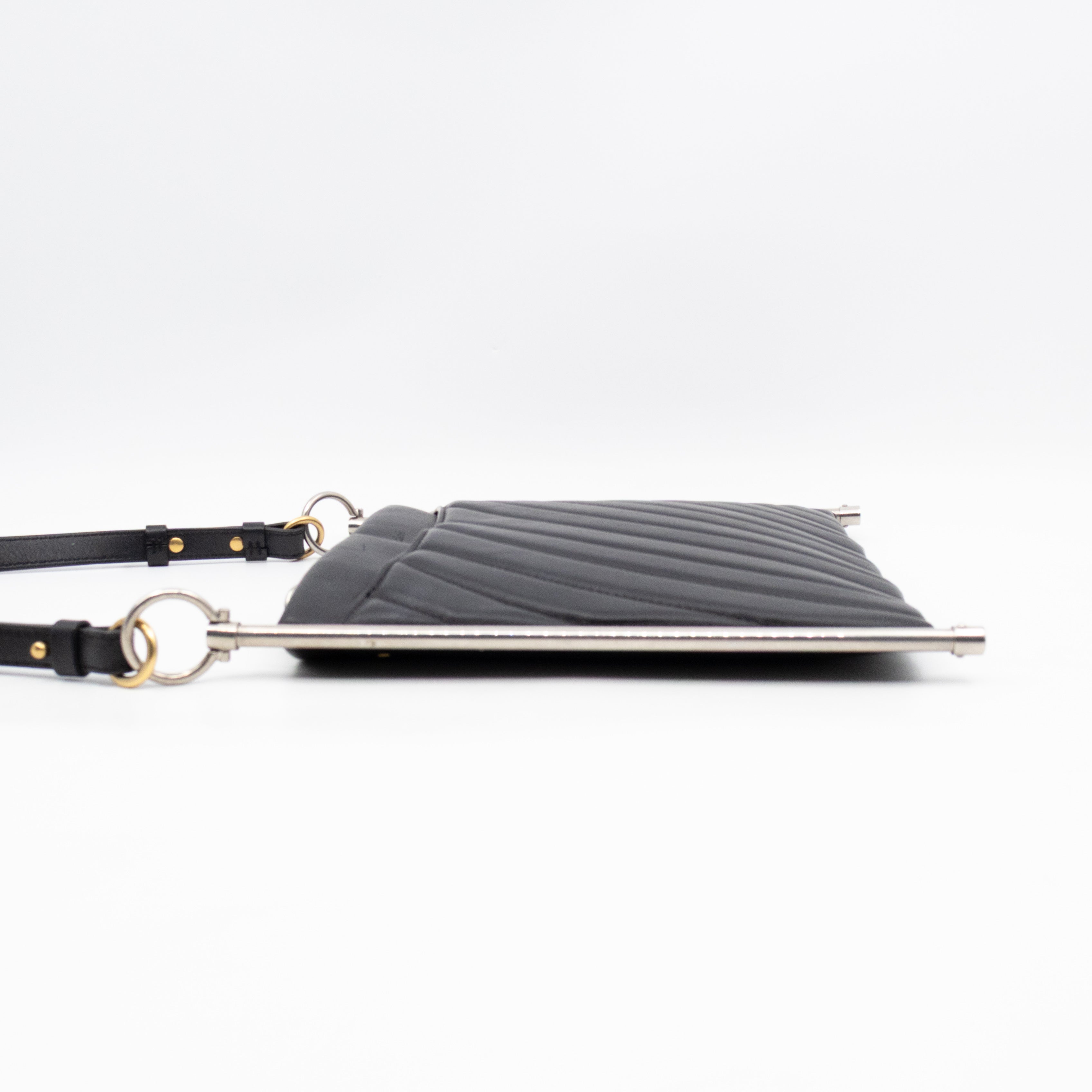 Roy Medium Crossbody Bag Black Leather