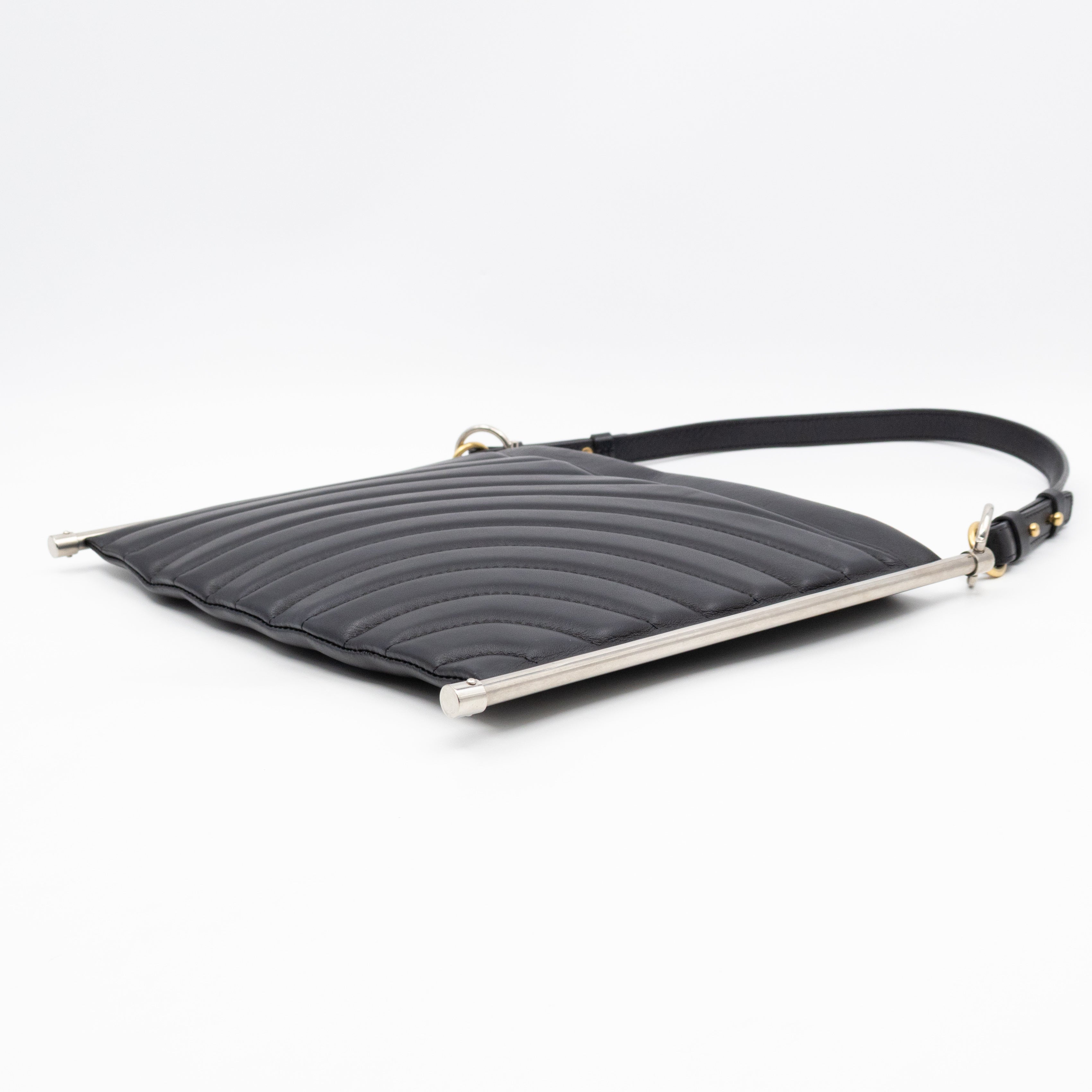 Roy Medium Crossbody Bag Black Leather