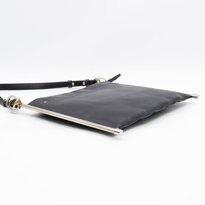 Roy Medium Crossbody Bag Black Leather