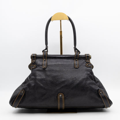 Magic Shoulder Bag Black Leather