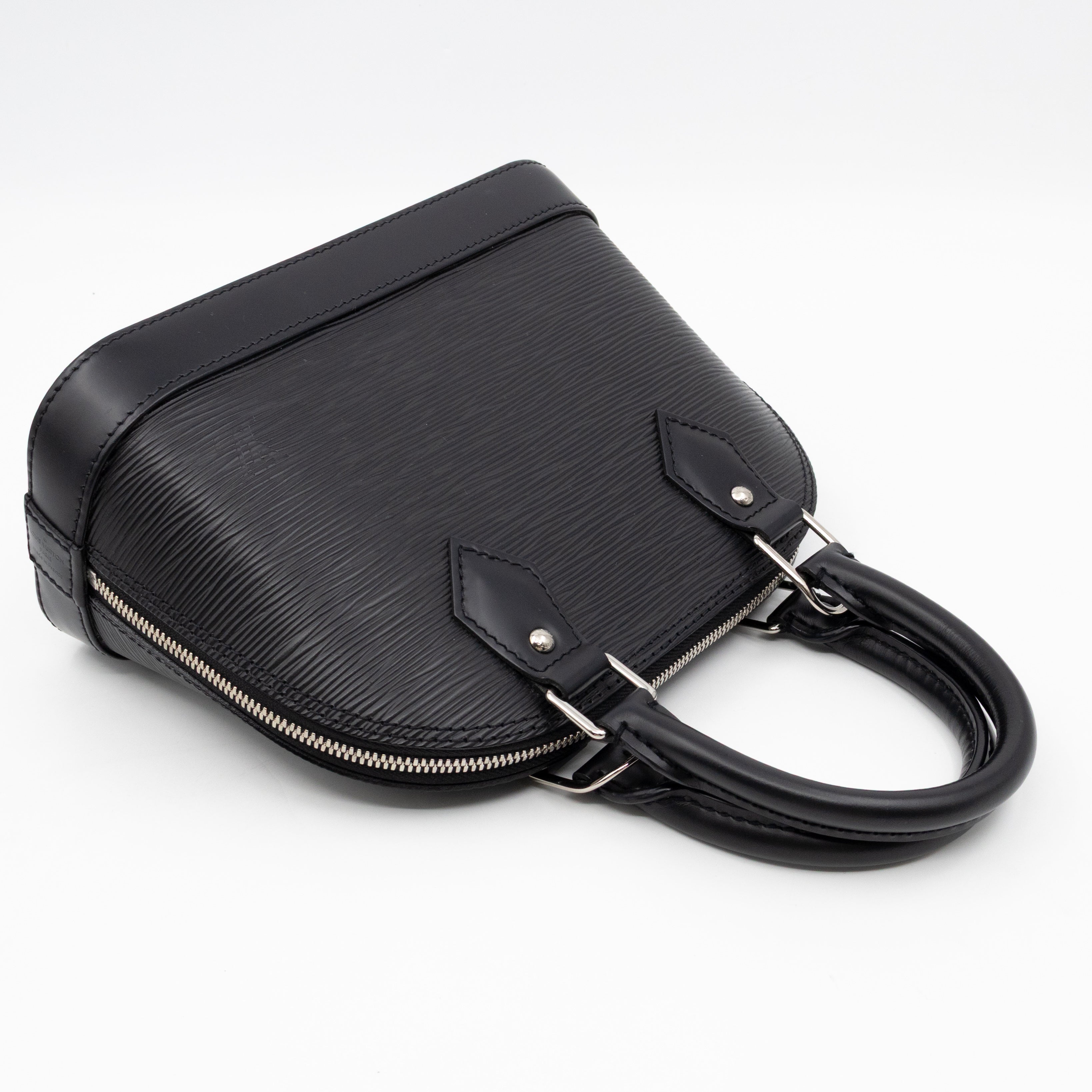 Alma BB Black Epi Leather