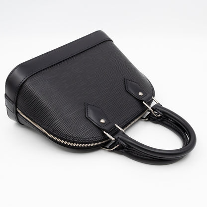 Alma BB Black Epi Leather