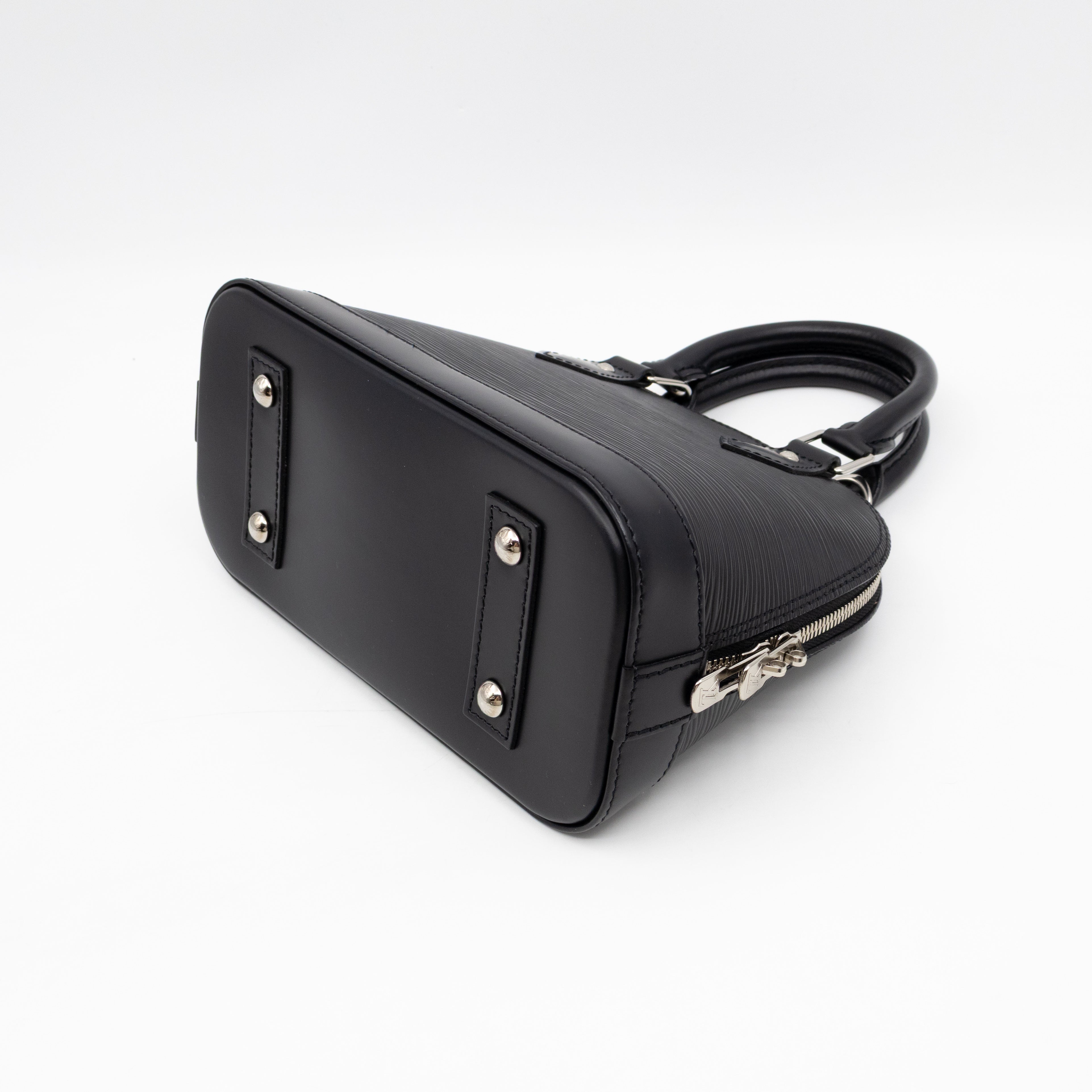 Alma BB Black Epi Leather