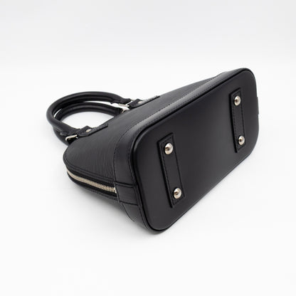 Alma BB Black Epi Leather