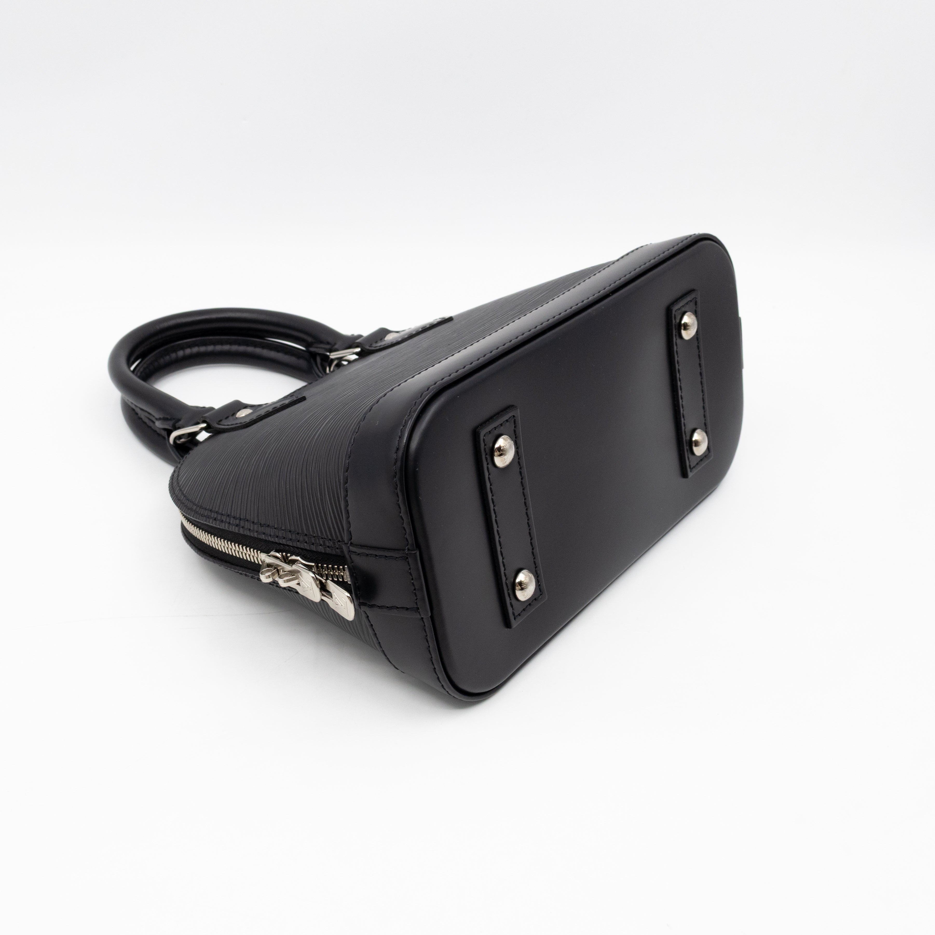 Alma BB Black Epi Leather