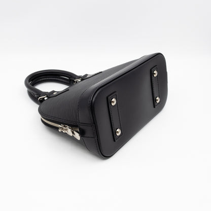 Alma BB Black Epi Leather