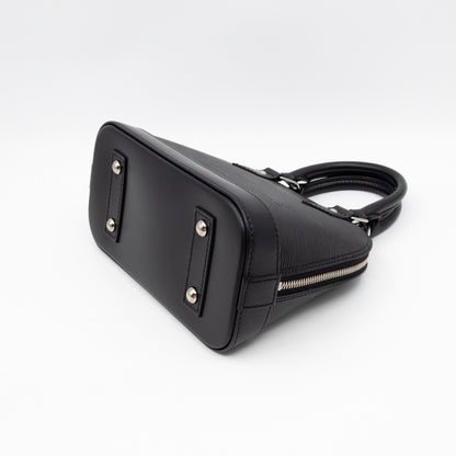 Alma BB Black Epi Leather