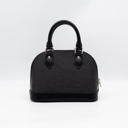 Alma BB Black Epi Leather